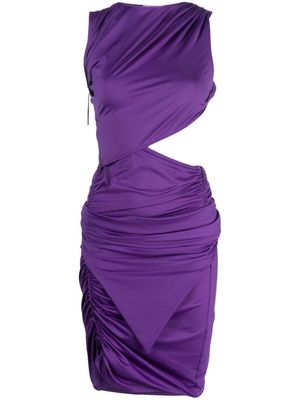 Supriya Lele cut-out ruched dress - Purple