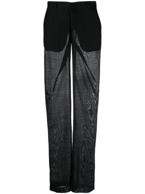 Supriya Lele high-waisted straight-leg trousers - Black