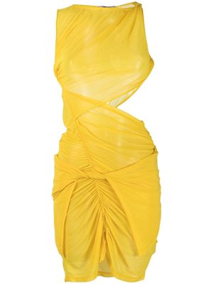 Supriya Lele twist-detail minidress - Yellow