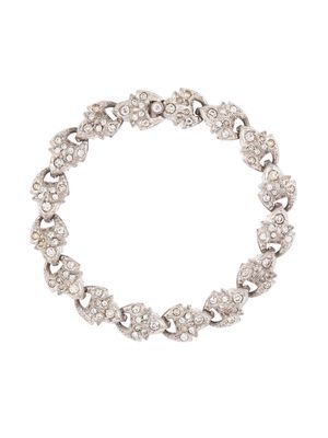 Susan Caplan Vintage 1930s crystal-embellished bracelet - Silver
