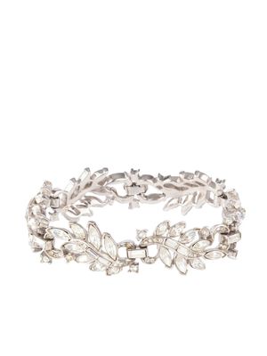 Susan Caplan Vintage 1950s crystal-embellished bracelet - Silver
