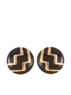 Susan Caplan Vintage 1980 Monet stud earrings - Gold