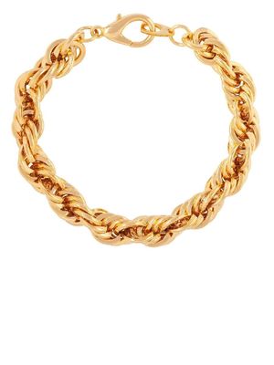 Susan Caplan Vintage 1980s rope chain bracelet - Gold