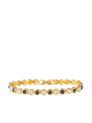 Susan Caplan Vintage 1990s crystal-embellished Tennis bracelet - Gold