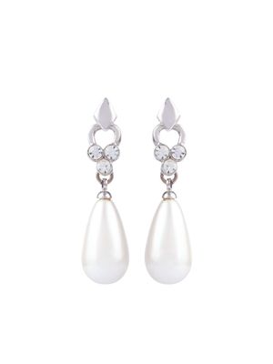 Susan Caplan Vintage 1990s faux-pearl drop earrings - Neutrals