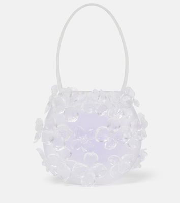 Susan Fang Floral-appliqué TPU shoulder bag