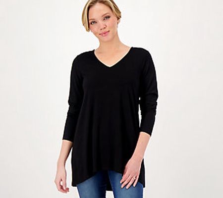 Susan Graver Weekend Essentials Pet. Cool Touch A-Line Tunic