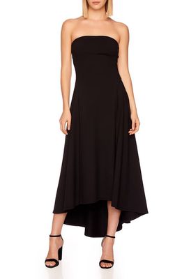 Susana Monaco Strapless High/Low Dress in Black