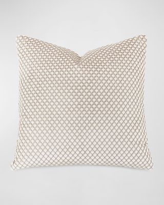 Sussex Velvet Decorative Pillow, 22" Square