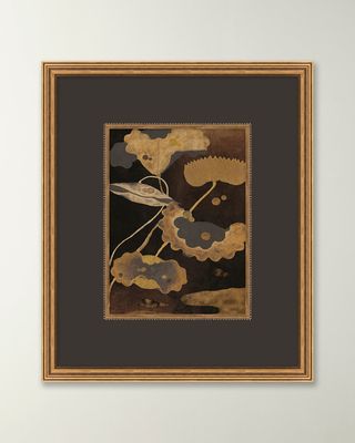 "Sutra Box with Lotus Pond 1" Framed Giclee