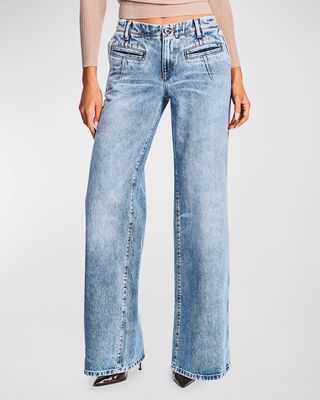 Sutton Low-Rise Flare Denim Jeans