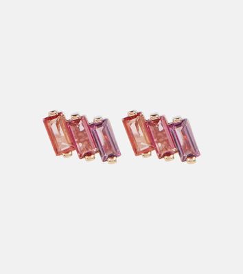 Suzanne Kalan 14kt rose gold earrings with gemstones