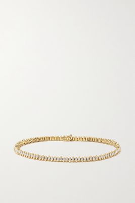 Suzanne Kalan - 18-karat Gold Diamond Tennis Bracelet - one size