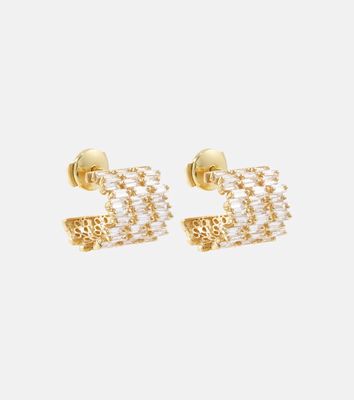 Suzanne Kalan 18kt gold earrings with diamonds
