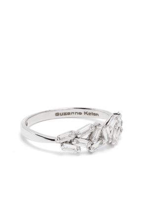 Suzanne Kalan 18kt white gold Cluster diamond ring - Silver