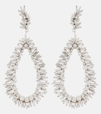 Suzanne Kalan 18kt yellow and white gold drop earrings with diamonds