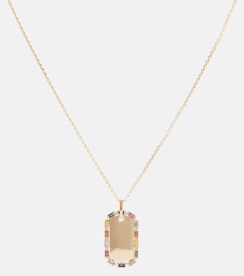 Suzanne Kalan 18kt yellow gold necklace with sapphires