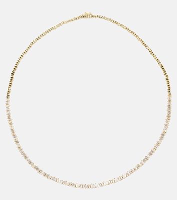 Suzanne Kalan Classic 18kt gold tennis necklace with diamonds