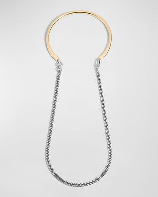 Suzanne Two-Tone Wrap Necklace