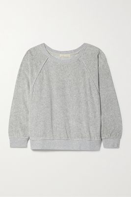 Suzie Kondi - Saba Cotton-blend Velour Sweatshirt - Gray