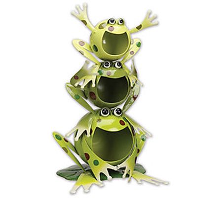 SVD 19" Triple Stacking Frog Solar Sculpture