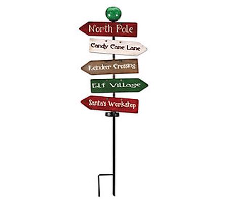 SVD North Pole Christmas LED garden stake