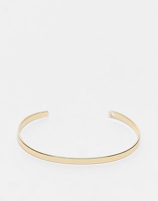 SVNX gold plain band bracelet