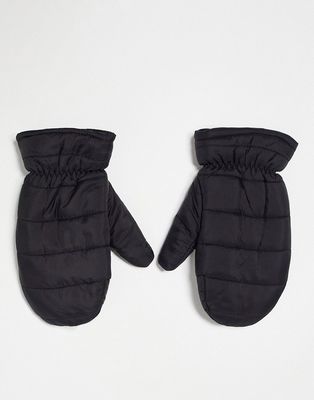 SVNX nylon mittens in black
