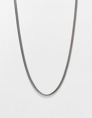 SVNX plain thin chain in silver
