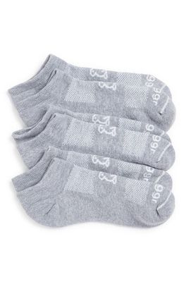 swaggr 3-Pack Ankle Socks in Gray