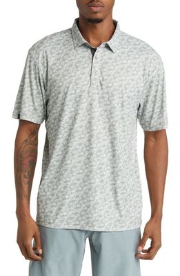 Swannies Archer Floral Golf Polo in Olive