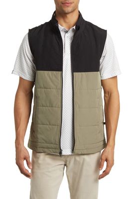 Swannies Cruz Colorblock Vest in Black-Olive Gray