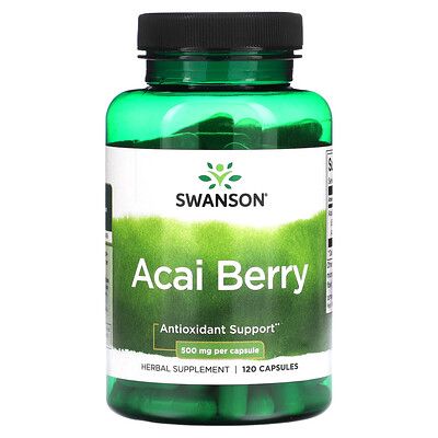 Swanson, Acai Berry, 500 mg , 120 Capsules