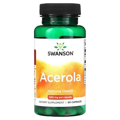 Swanson, Acerola, 500 mg, 60 Capsules