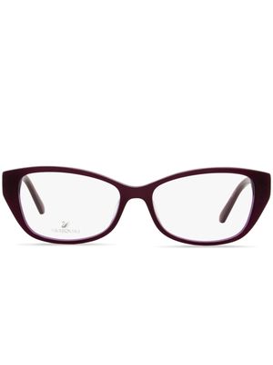Swarovski 5391 rectangle-frame crystal glasses - Purple