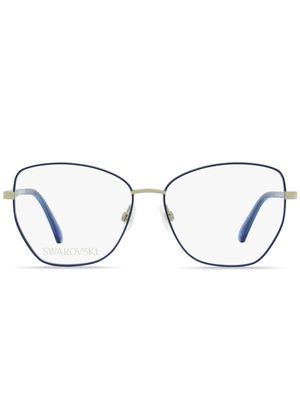 Swarovski 5393 butterfly-frame glasses - Blue