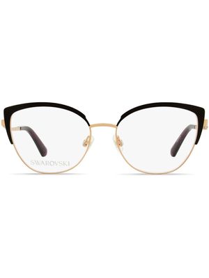 Swarovski 5402 butterfly-frame glasses - Black