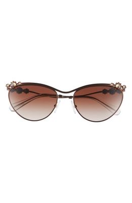 Swarovski 58mm Cat Eye Sunglasses in Brown