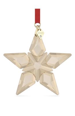 SWAROVSKI Annual Edition 2023 Festive Crystal Star Ornament in Gold
