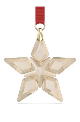 SWAROVSKI Annual Edition 2023 Festive Small Crystal Star Ornament in Gold