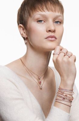 Swarovski Attract Crystal Pendant Necklace in Rose Gold