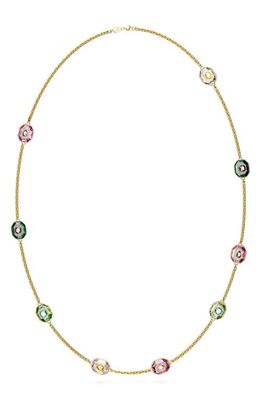 SWAROVSKI Chroma Crystal Station Necklace in Multi-Colored