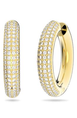 SWAROVSKI Dextera Crystal Hoop Earrings in Gold