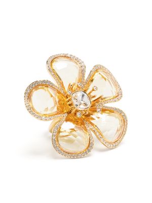 Swarovski Florere cocktail ring - Yellow