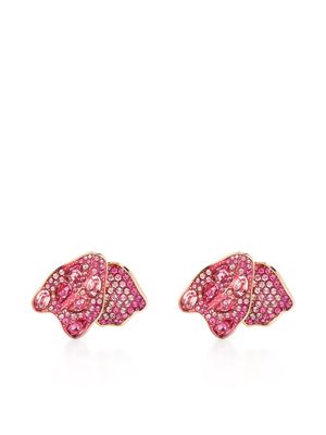 Swarovski Florere stud earrings - Pink