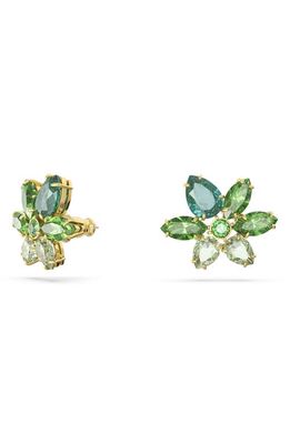 SWAROVSKI Gema Crystal Stud Earrings in Green