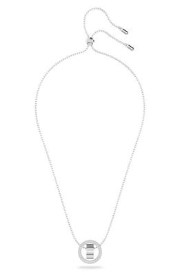 SWAROVSKI Hollow Pendant Necklace in Silver