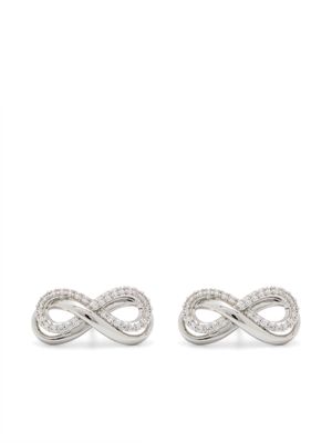 Swarovski Hyperbola stud earrings - White