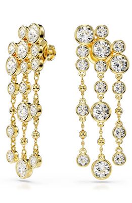 Swarovski Imber Crystal Chandelier Drop Earrings in Gold