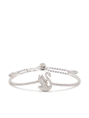 Swarovski logo charm bracelet - Silver